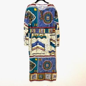 Vintage Lerner Jersey Boho Dress